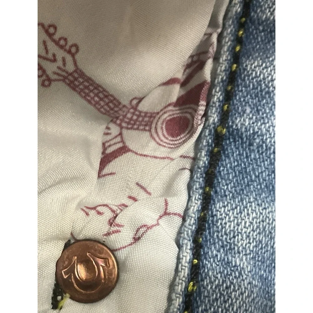 True Religion World Tour Rocco Straight 38x31 Measured Med Wash Relaxed